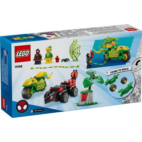 LEGO MARVEL 11198 Spin and Electro Dinosaur Vehicle Chase