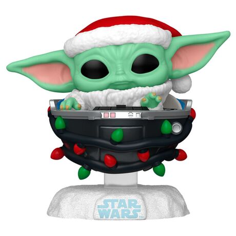 FUNKO POP figure Star Wars Grogu with Santa Hat in Pram