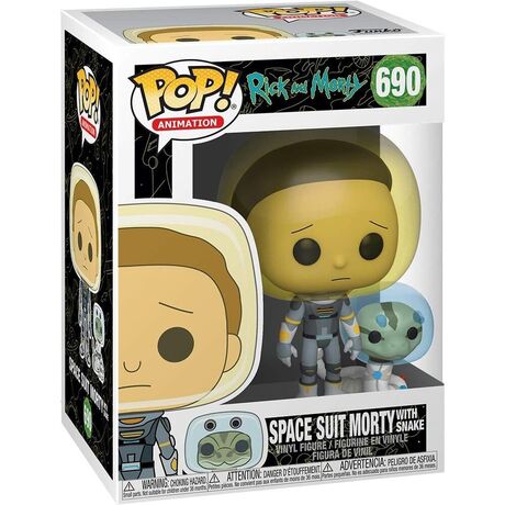 FUNKO POP figure Rick & Morty Space Suit Morty with Snake