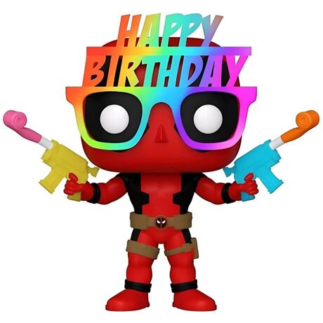 FUNKO POP figure Marvel Deadpool 30th Birthday Hat Deadpool Exclusive