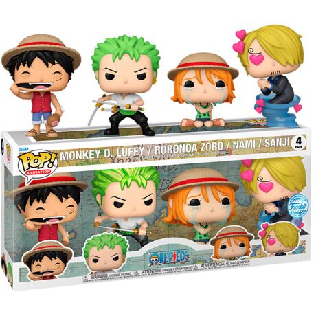 FUNKO POP pack 4 figures One Piece Exclusive