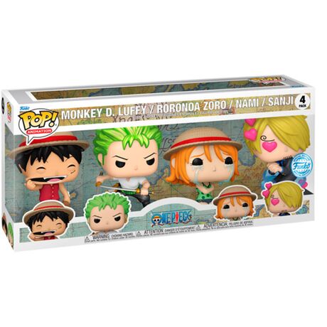 FUNKO POP pack 4 figures One Piece Exclusive