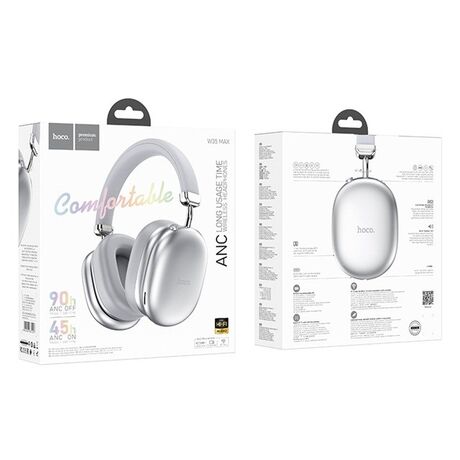 Hoco W35 Max Auspicious Headset ANC In-Ear Wireless Bluetooth Silver