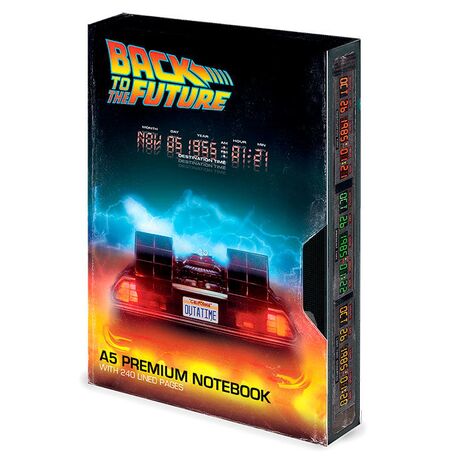 PYRAMID Back to the Future VHS premium A5 notebook