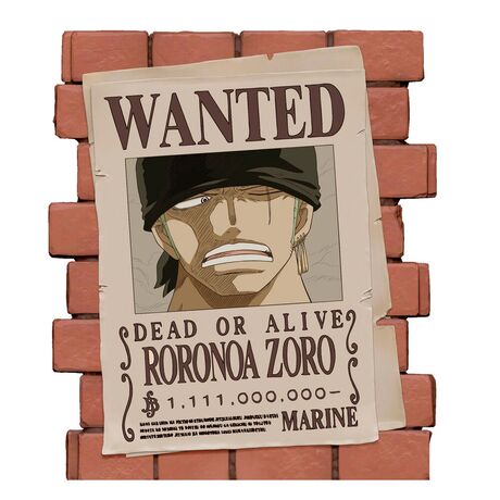 PLASTOY One Piece Wanted Zoro money box figure 16cm