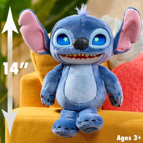 JUST PLAY Disney Stitch interactive plush toy 30cm