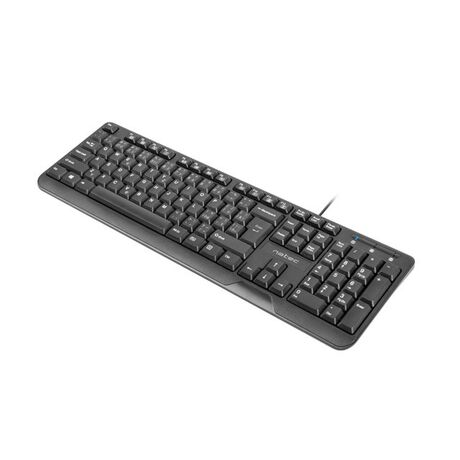 NATEC KEYBOARD TROUT SLIM USB, CZ/SK LAYOUT, BLACK