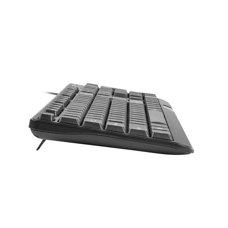 NATEC KEYBOARD TROUT SLIM USB, CZ/SK LAYOUT, BLACK