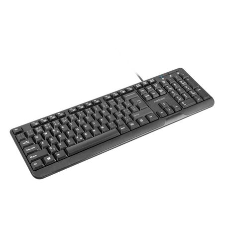 NATEC KEYBOARD TROUT SLIM USB, CZ/SK LAYOUT, BLACK