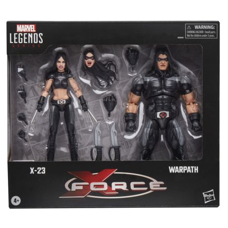 HASBRO Marvel Legends X-Force X-23 & Warpath pack 2 figures 15cm