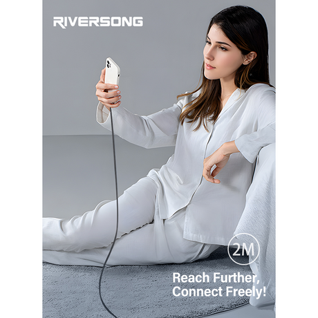 Riversong Cable Type-C to Lightning 27W Lotus 10 2m Black