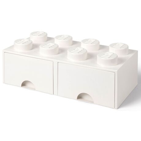 Contenitore LEGO Brick 8 Cassetto Bianco