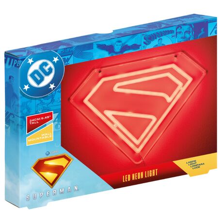 Paladone Lampada Neon da Muro Superman