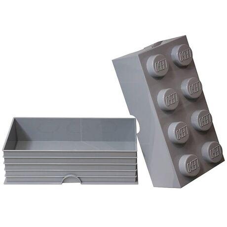 Contenitore LEGO Brick 8 Grigio