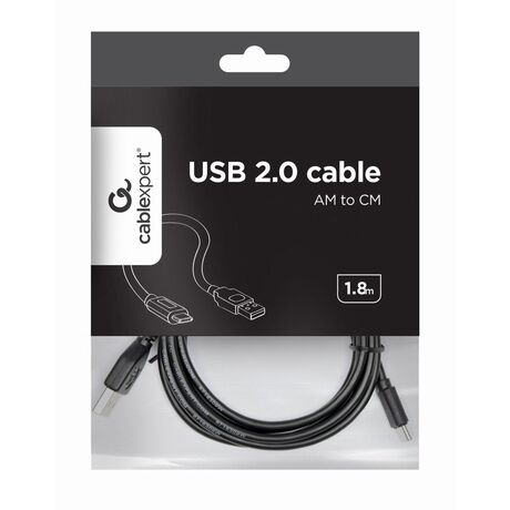 Gembird Kabel / Adapter USB cable USB 2.0 1.8 m USB A USB C Black