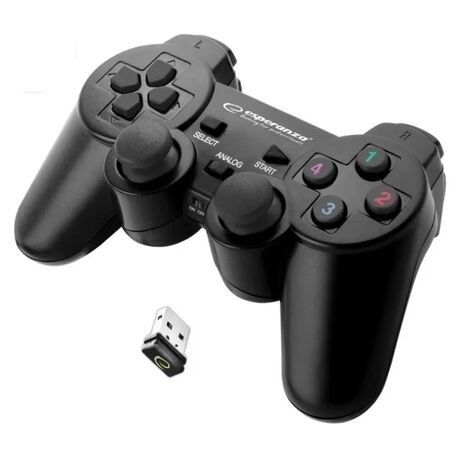 Esperanza EGG108K Gaming Controller Black USB 2.0 Gamepad Analogue / Digital PC, Playstation 3