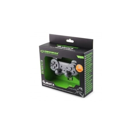 Esperanza EGG108K Gaming Controller Black USB 2.0 Gamepad Analogue / Digital PC, Playstation 3