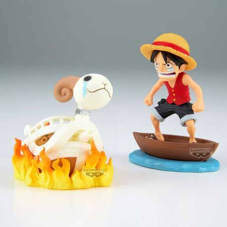BANPRESTO One Piece Luffy & Going Merry Log Stories figure 8cm