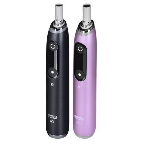 BRAUN ORAL-B ELECTRIC TOOTHBRUSH IO 9N SET DUO BLACK ONYX & ROSE QUARTZ