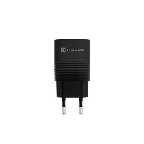 NATEC RIBERA GAN CHARGER 1X USB-A + 1X USB-C 30W BLACK