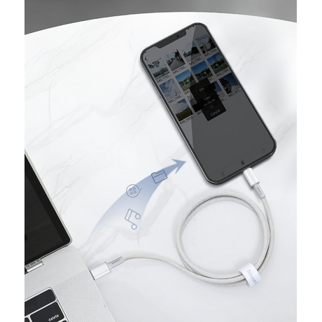 Baseus High Density Braided Fast Charging Data Cable Type-C to Lightning PD 20W 2m White
