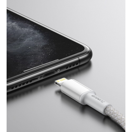 Baseus High Density Braided Fast Charging Data Cable Type-C to Lightning PD 20W 2m White