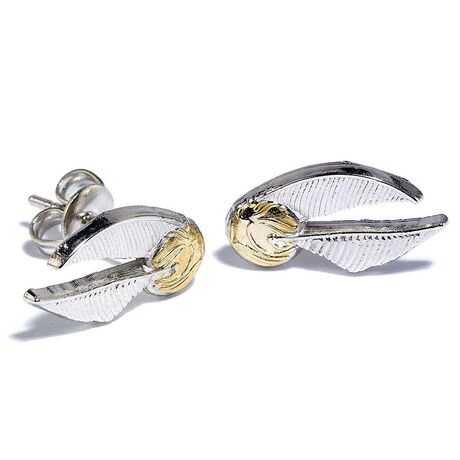 THE CARAT SHOP Harry Potter Deathly Hallows Golden Snitch Platform earrings set