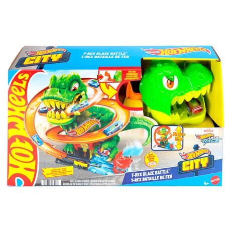 MATTEL Hot Wheels City T-Rex Blaze Battle