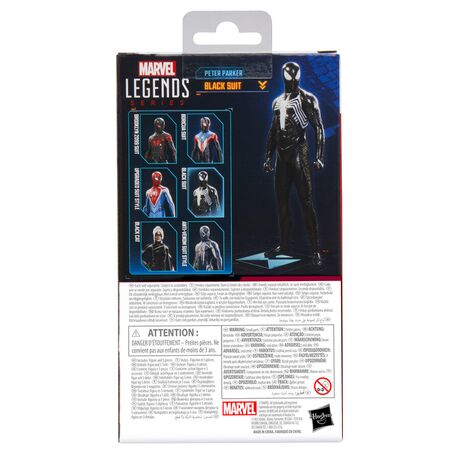 HASBRO Marvel Legends Spider-Man 2 Peter Parker Black Suit figure 15cm