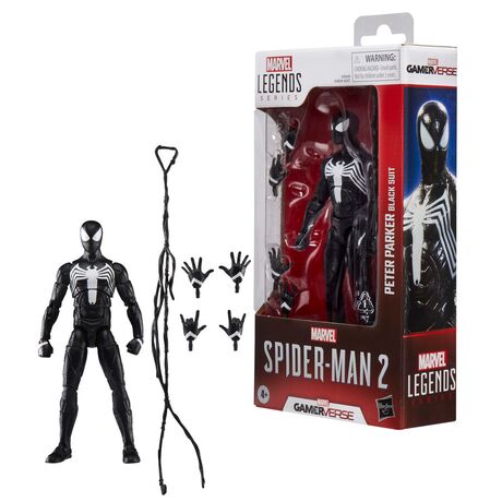 HASBRO Marvel Legends Spider-Man 2 Peter Parker Black Suit figure 15cm