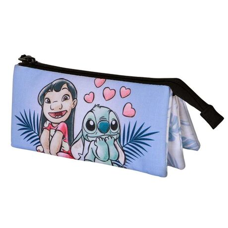 KARACTERMANIA Disney Stitch Couple triple pencil case