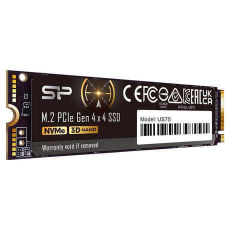 SSD Silicon Power US75 1TB M.2 Gen4 NVMe 7000/6000 MB/s (SP01KGBP44US7505)