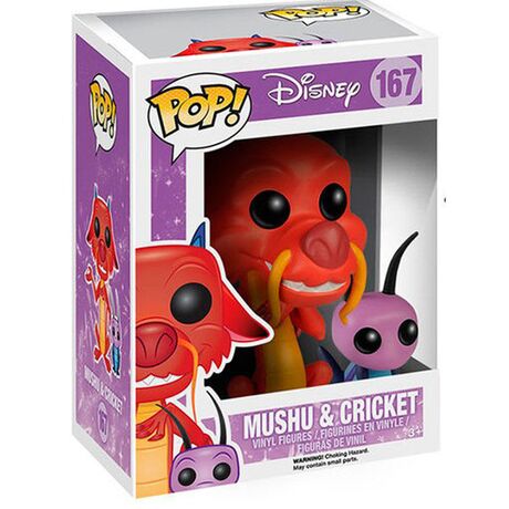 FUNKO POP Figure Disney Mulan Mushu & Cricket