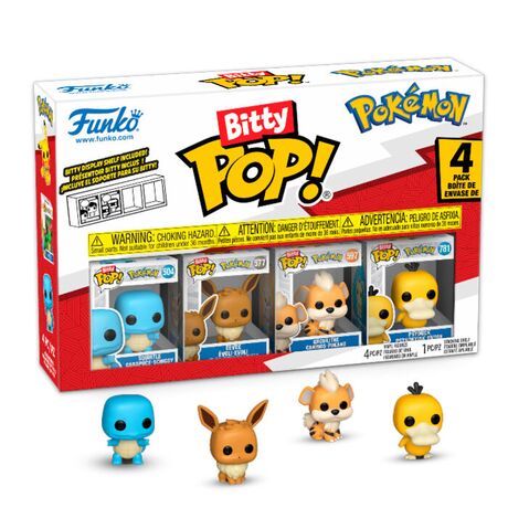 FUNKO Blister 4 figures Bitty POP Pokemon Squirtle