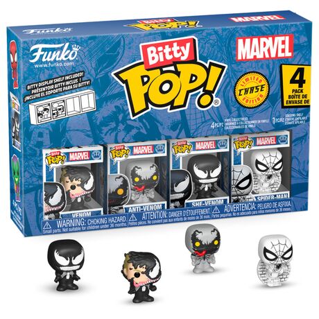 FUNKO Blister 4 figures Bitty POP Marvel Spider-Man Venom