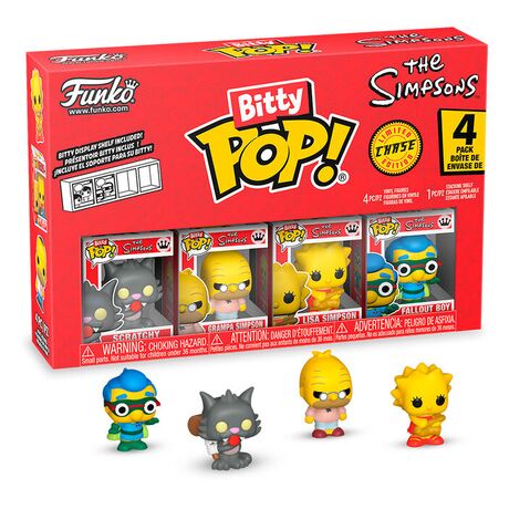 FUNKO Blister 4 figures Bitty POP The Simpsons Scratchy
