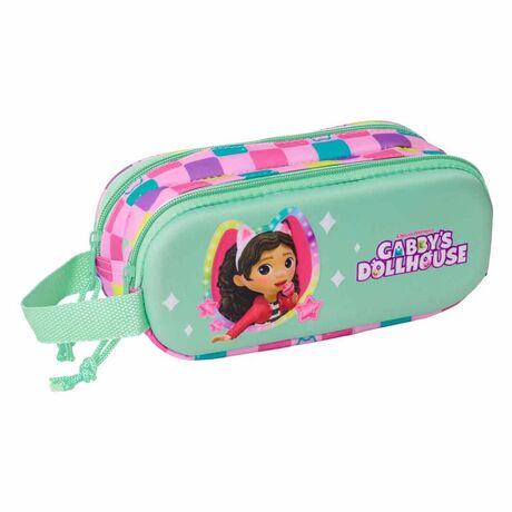 SAFTA Gabbys Dolls House 3D double pencil case