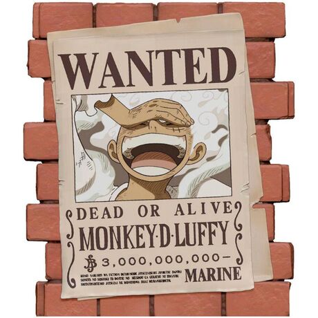 PLASTOY Salvadanaio One Piece Wanted Monkey D.Luffy