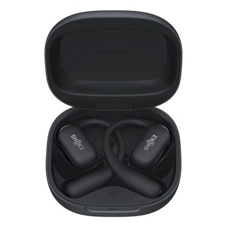 SHOKZ OpenFit 2 Headphones Wireless Ear-hook Calls/Music/Sport/Everyday Black