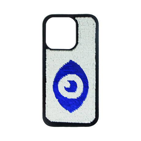 Vivid Sequin Case Apple iPhone 14 Pro Max Silver/Blue