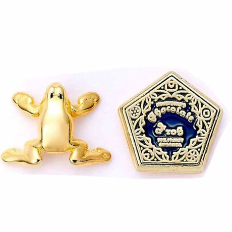 THE CARAT SHOP Harry Potter Chocolate Frog gold plated stud earrings
