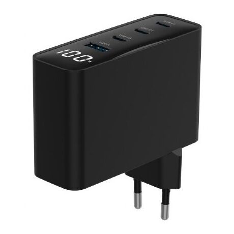 Gembird TA-UC-PDQC100LCD-01-BK mobile device charger Laptop, Smartphone Black AC Fast charging Indoor