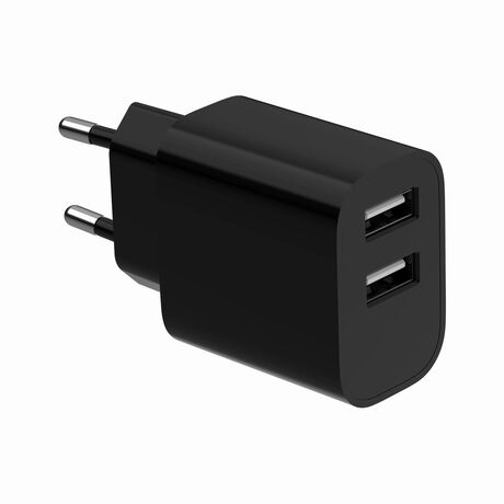 Gembird TA-UC-2A12-01-BK mobile device charger Universal White AC Indoor