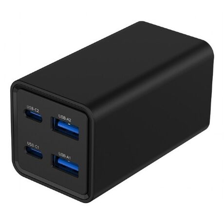 Gembird TA-UC-2A2C-PD65-01-BK mobile device charger Laptop, Smartphone Black AC Fast charging Indoor