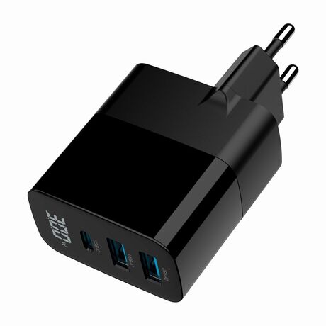 Gembird TA-UC-PDQC30LCD-BK-02 mobile device charger Universal Black AC Fast charging Indoor