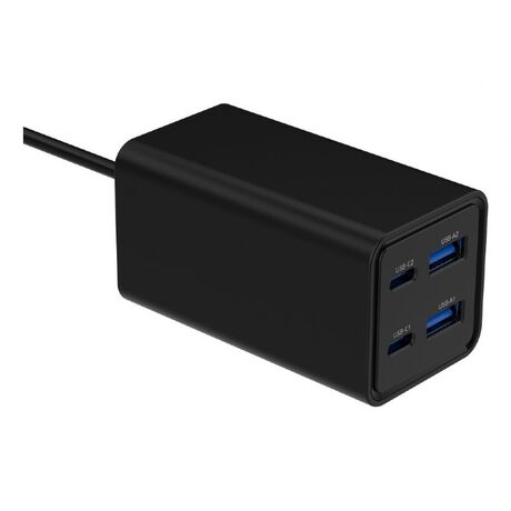 Gembird TA-UC-2A2C-PD65-01-BK mobile device charger Laptop, Smartphone Black AC Fast charging Indoor