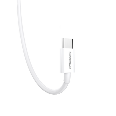 Riversong Cable Type-C to Type-C 3A 60W Lotus 08 1m White