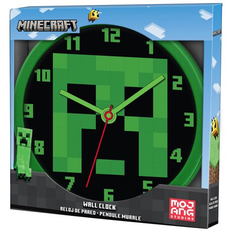 MOJANG STUDIOS Minecraft wall clock