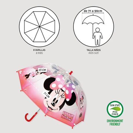 CERDÁ Disney Minnie manual bubble umbrella