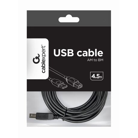Gembird 4.5m USB 2.0 A/B M USB cable USB A USB B Black